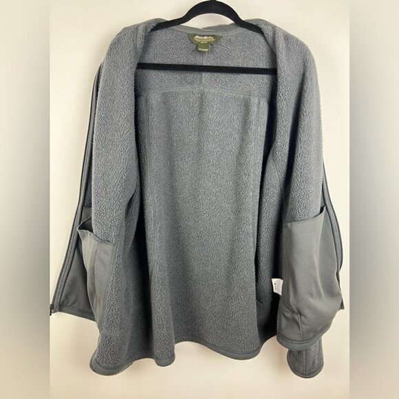 Eddie Bauer, Men’s Full Zip Sweater In Gray. Size: XL - Picture 7 of 11